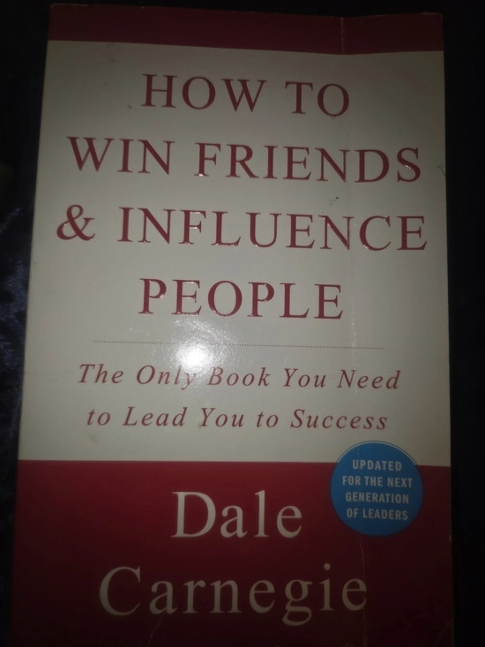 Dale Carnegie How to Win Friends and Influence People Book Red & White